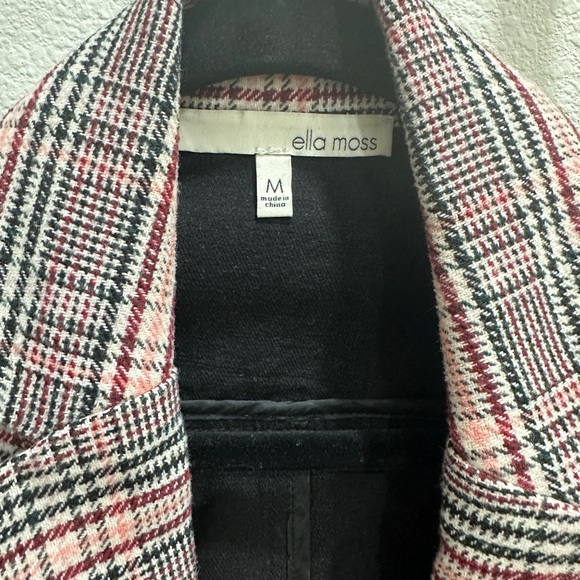 Ella Moss Plaid Women's Blazer size medium - Picture 4 of 7